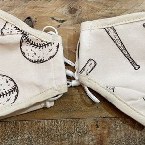 Atalpha Premium Kids Baseball Face Masks, Face Mask with adjustable Nose Bridge